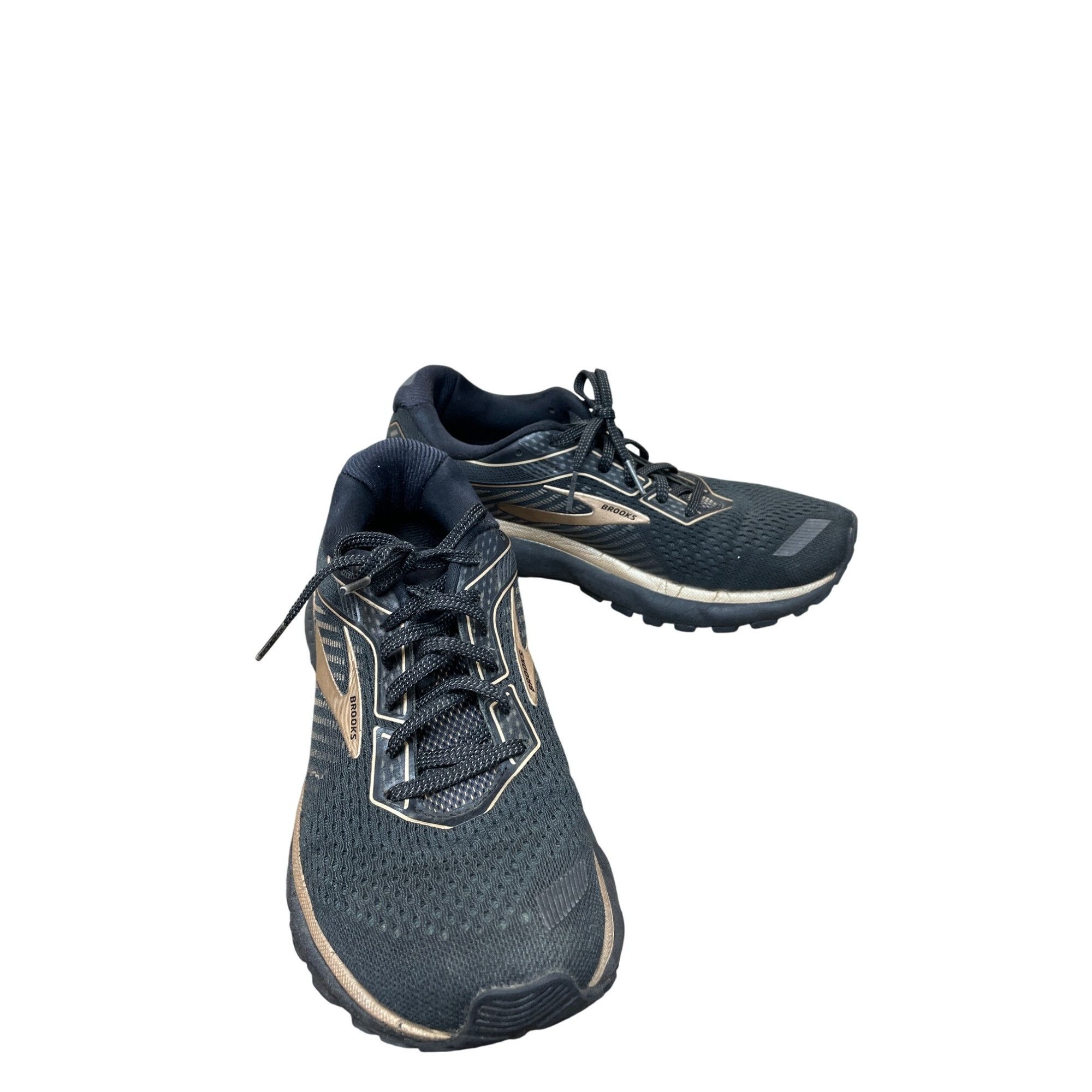 Brooks Brooks Ghost 12 Womens Black Gold Running Shoes Sneakers Siz Size US 8.5 / IT 38.5 - 4 Thumbnail