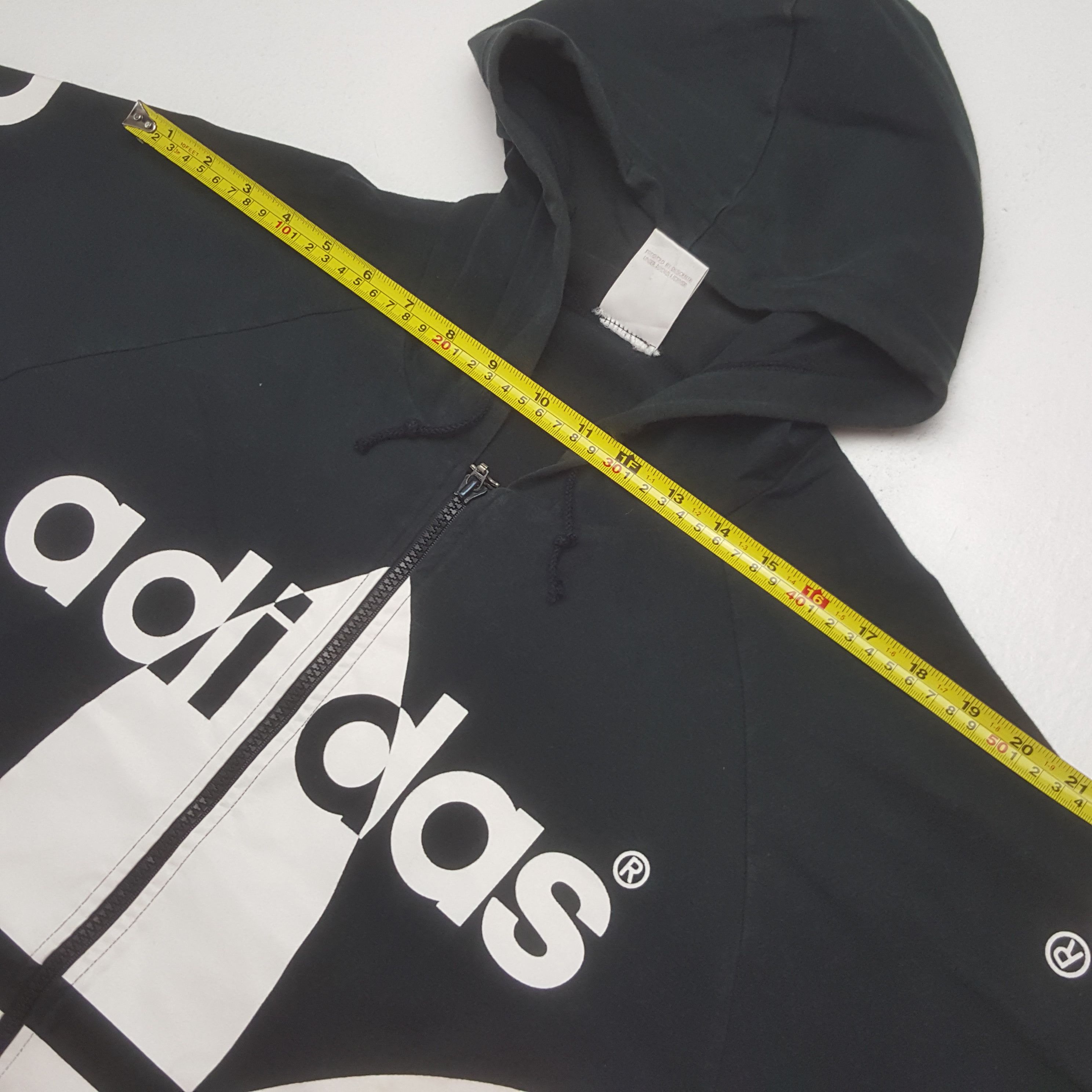 Adidas Vintage Adidas Big Logo Zipper Jacket Hoodie Size US M / EU 48-50 / 2 - 6 Thumbnail