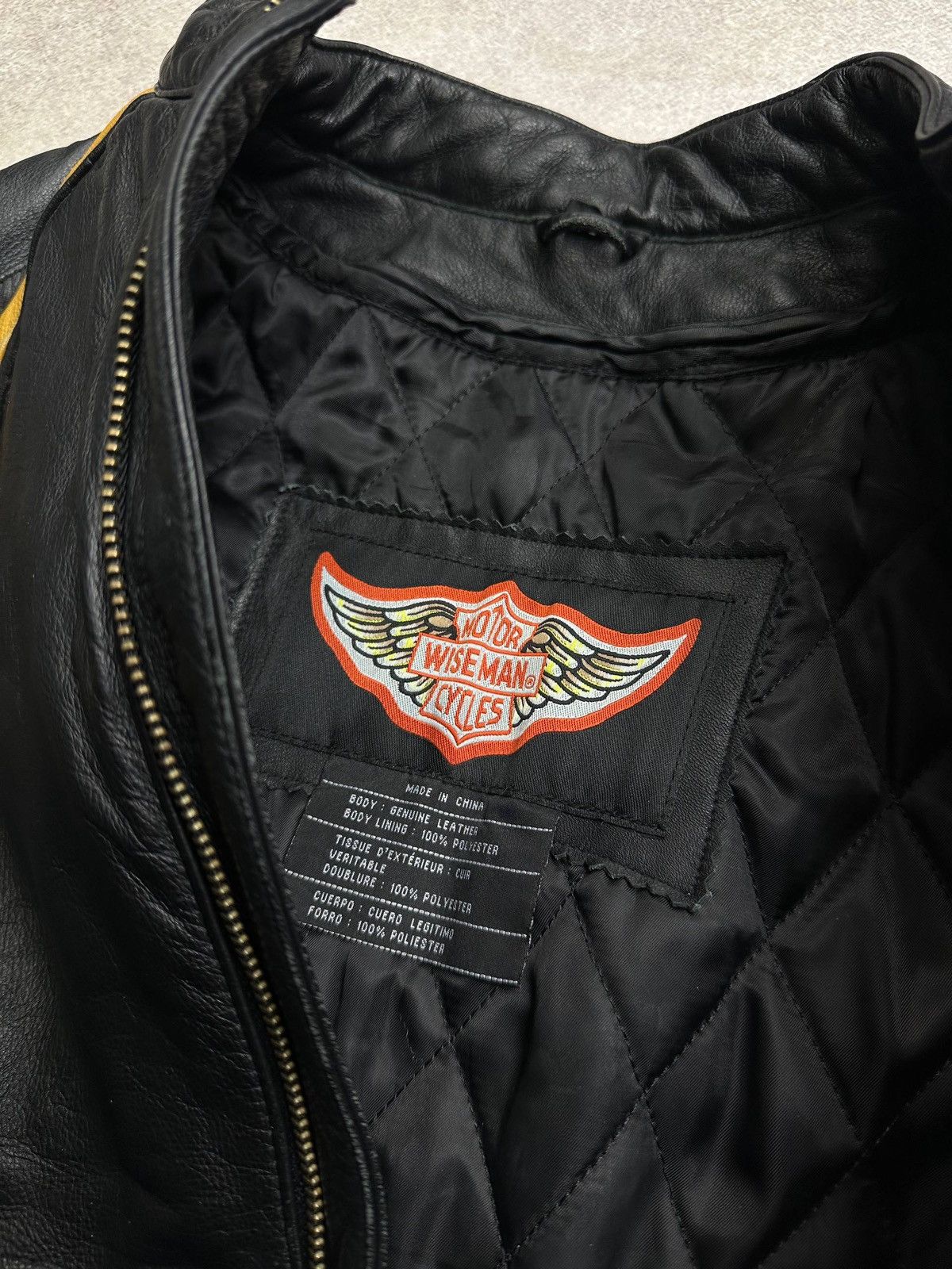 Genuine Leather Vintage Wiseman Motor Cycles Genuine Leather Moto Jacket M Size US M / EU 48-50 / 2 - 12 Thumbnail