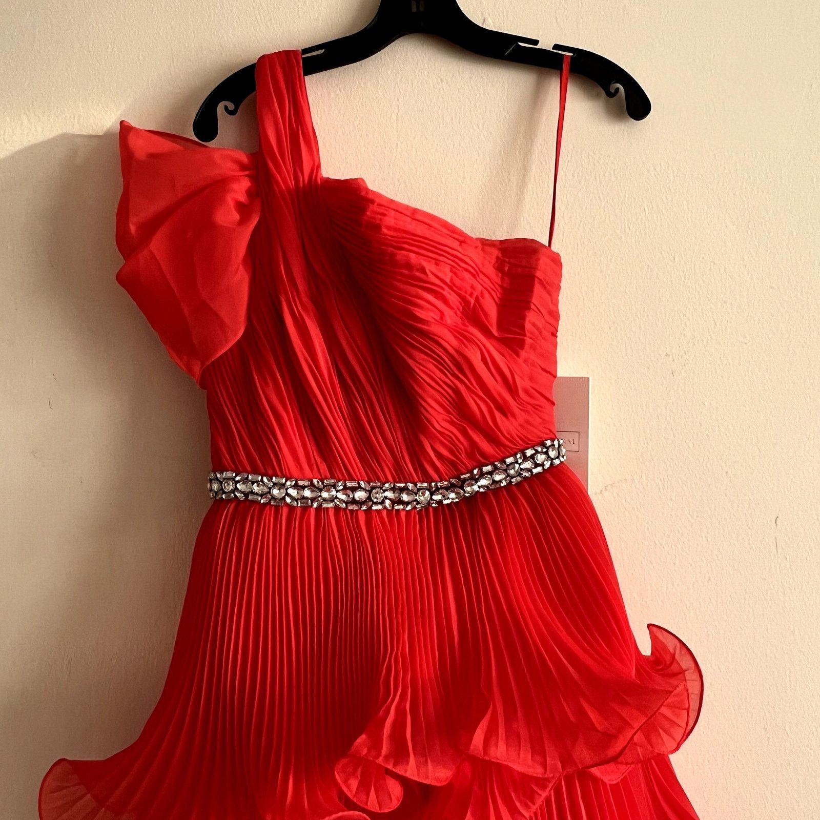 MACH & MACH Mac Duggal maxi red dress one shoulder size 2 BB Size XS / US 0-2 / IT 36-38 - 2 Thumbnail