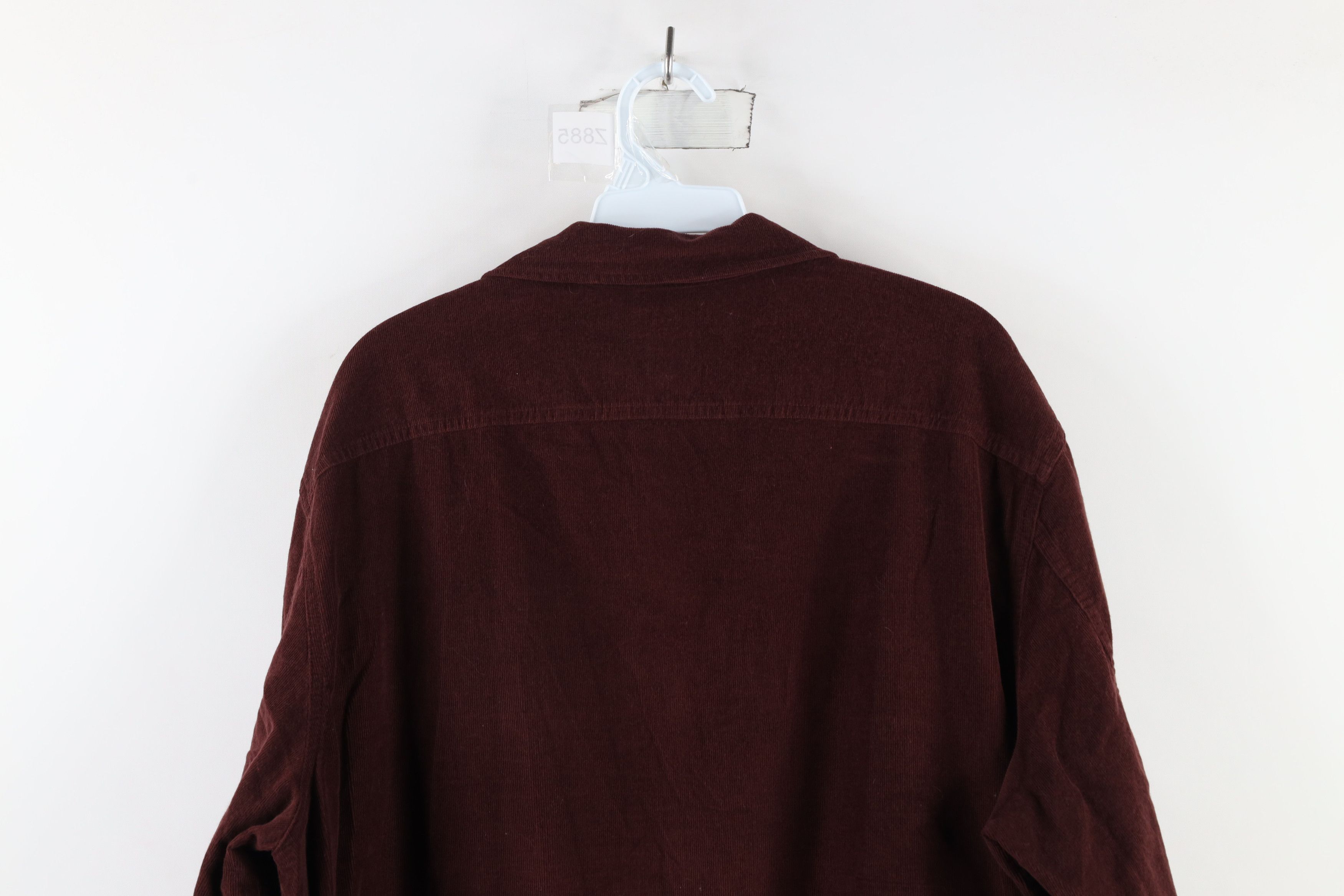J.Crew × Vintage J Crew Collar Corduroy Double Pocket Button Shirt Burgundy Size US L / EU 52-54 / 3 - 9 Thumbnail