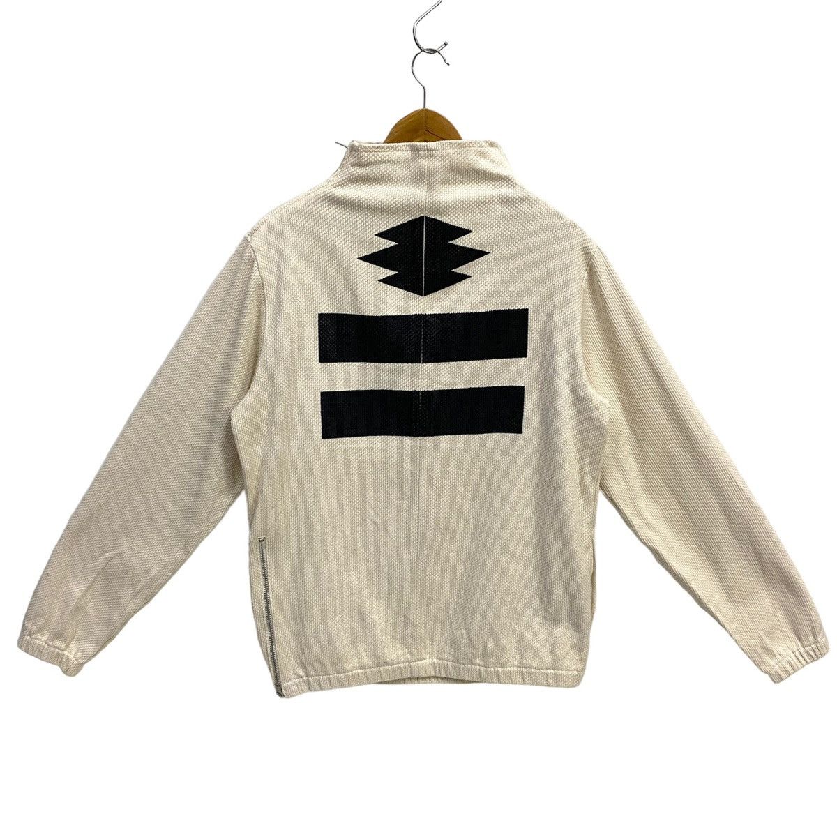 Japanese Brand Japanese Multi Zip Knit Sweater Pullover Half Zip Size US M / EU 48-50 / 2 - 1 Thumbnail