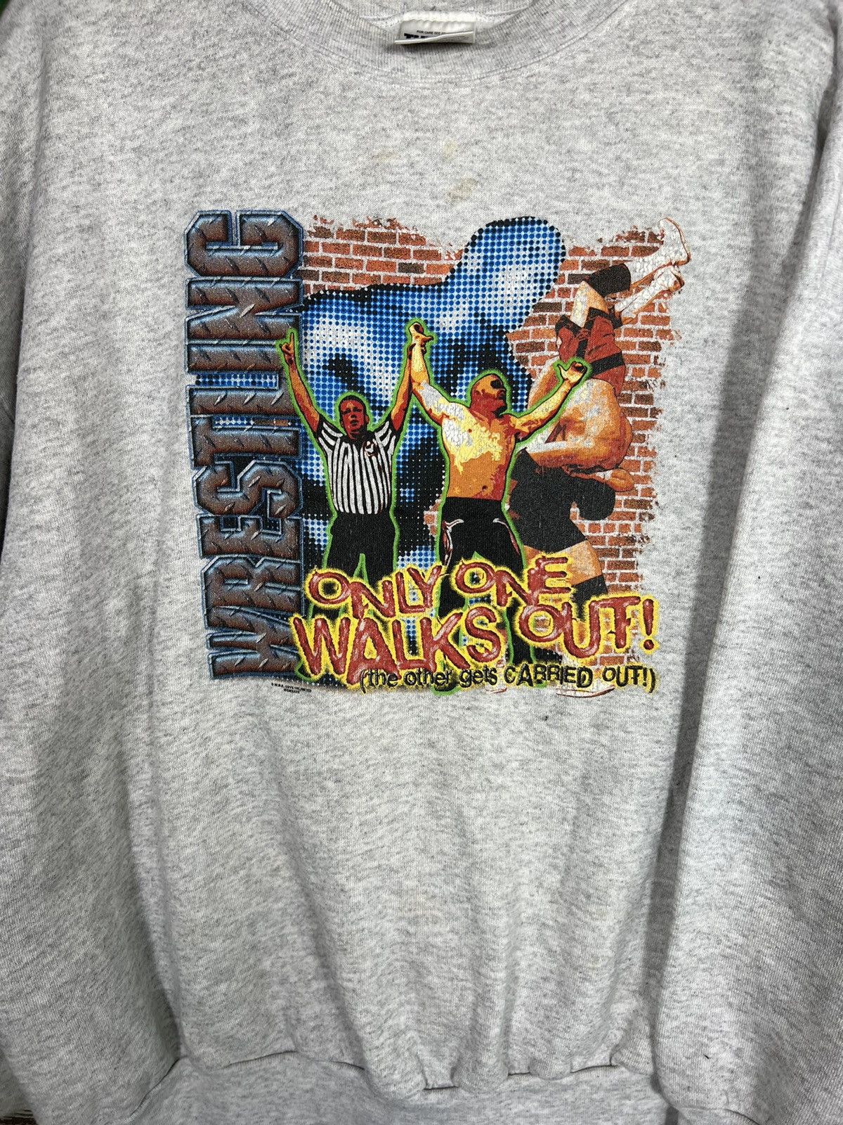 Vintage Vintage Wrestling Sweatshirt Size US XXL / EU 58 / 5 - 2 Thumbnail