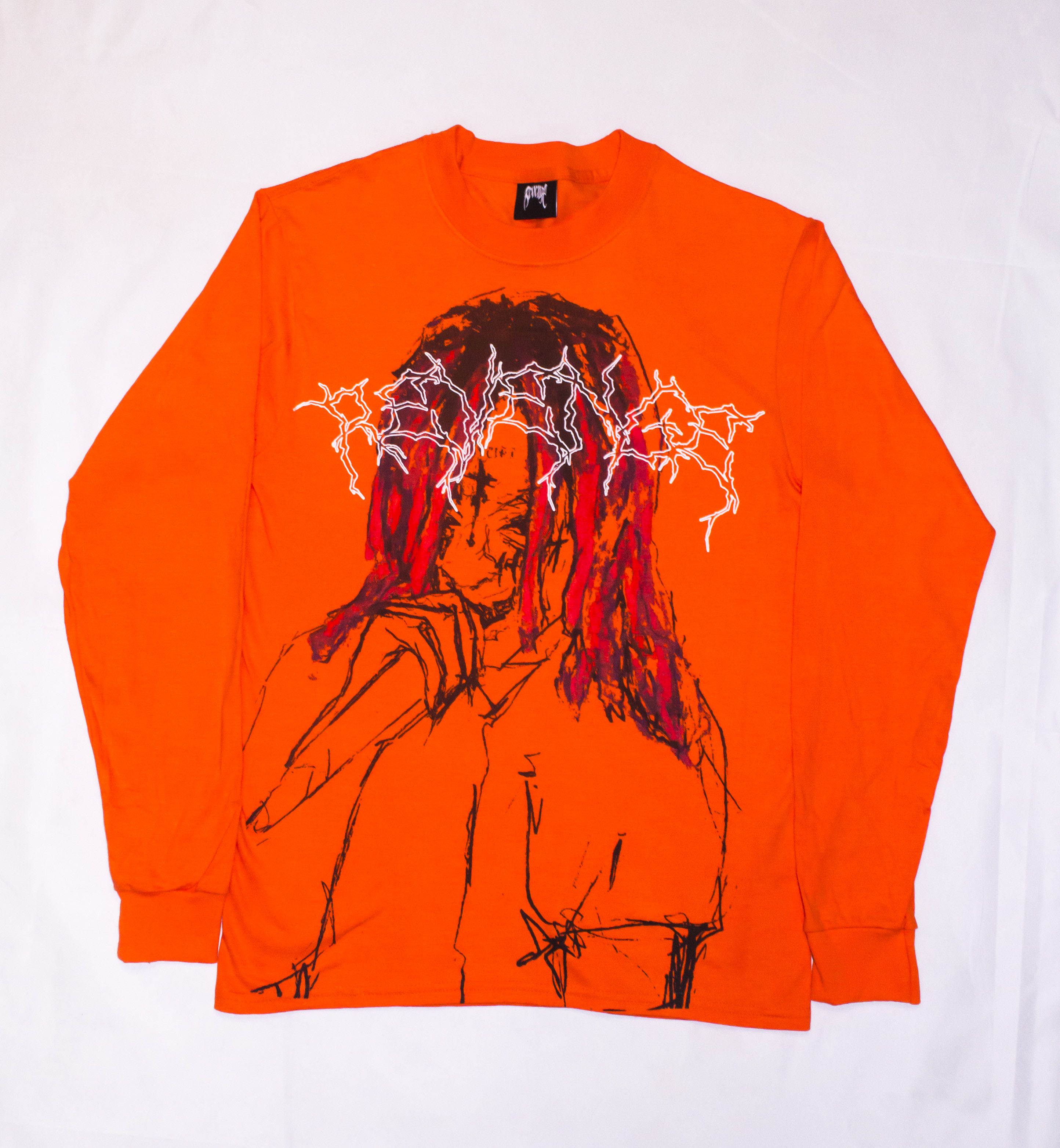Revenge Revenge x Trippie Redd Lightning Long Sleeve Orange Small Size US S / EU 44-46 / 1 - 1 Thumbnail