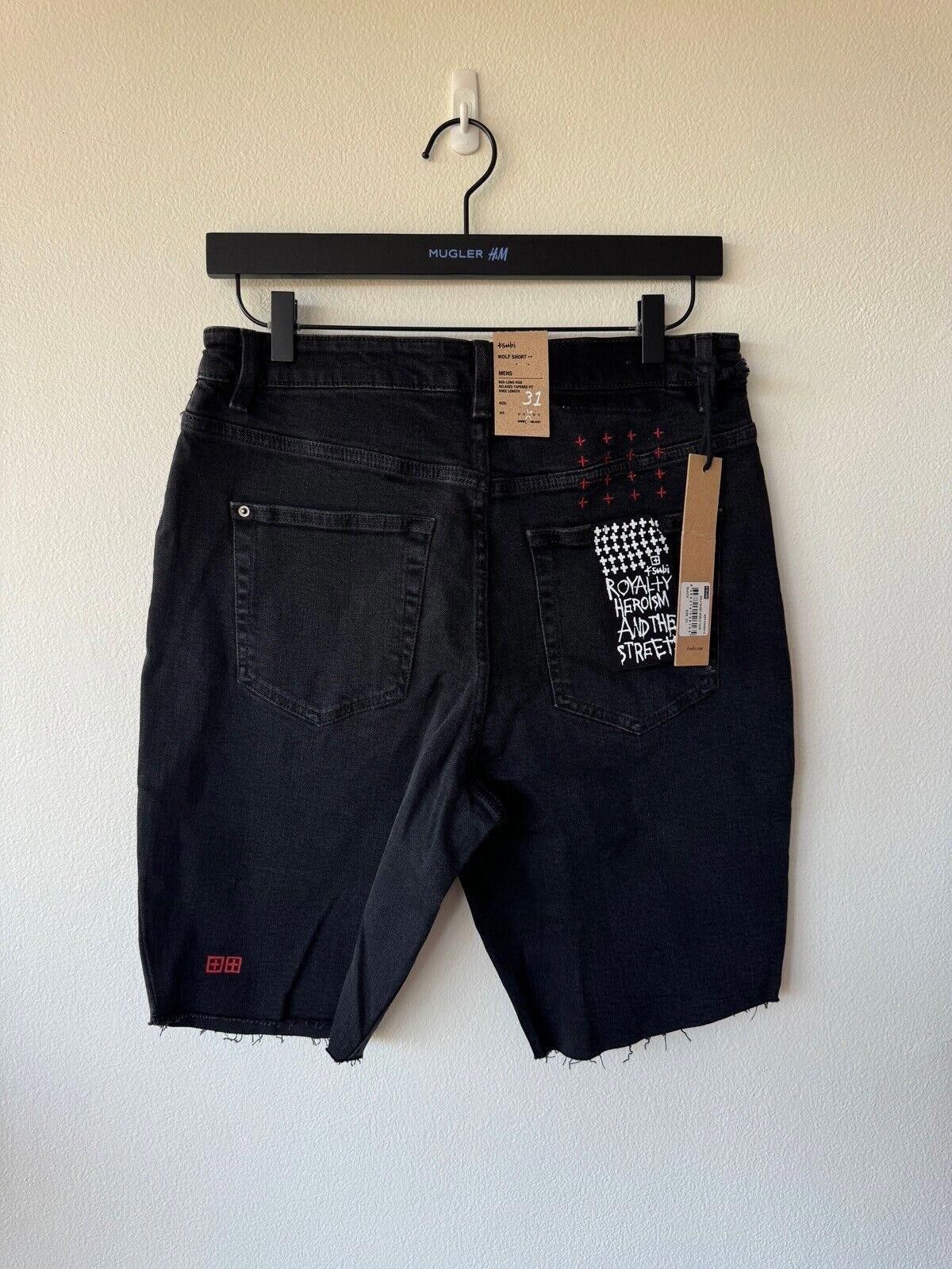 Ksubi new Ksubi mens denim Wolf Short 31 black world tour red Size US 31 - 3 Thumbnail
