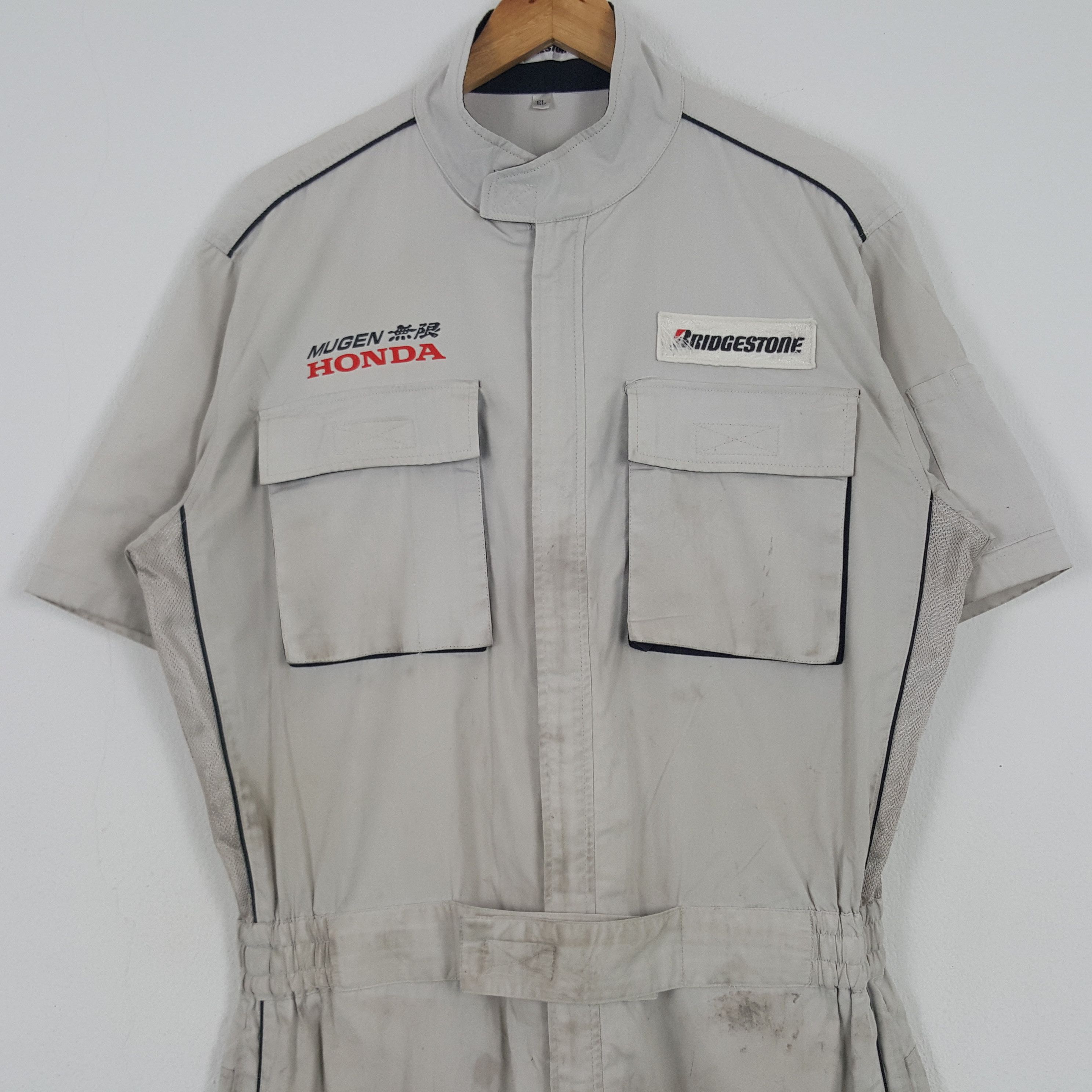 Honda × Japanese Brand × Vintage Vintage Mugen Honda Japanese Racing Team Custom Art Jacket Size US L / EU 52-54 / 3 - 4 Thumbnail