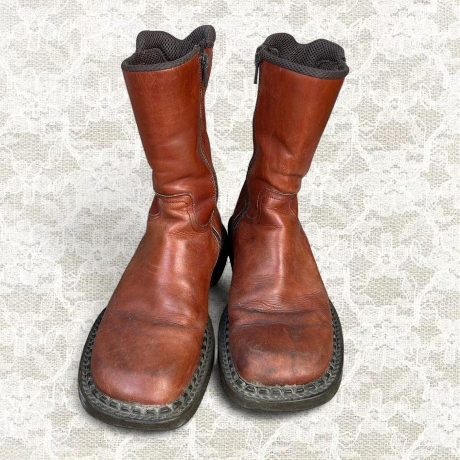 Kenneth Cole Kenneth Cole leather rust color calf height boots Size US 7 / EU 40 - 2 Thumbnail