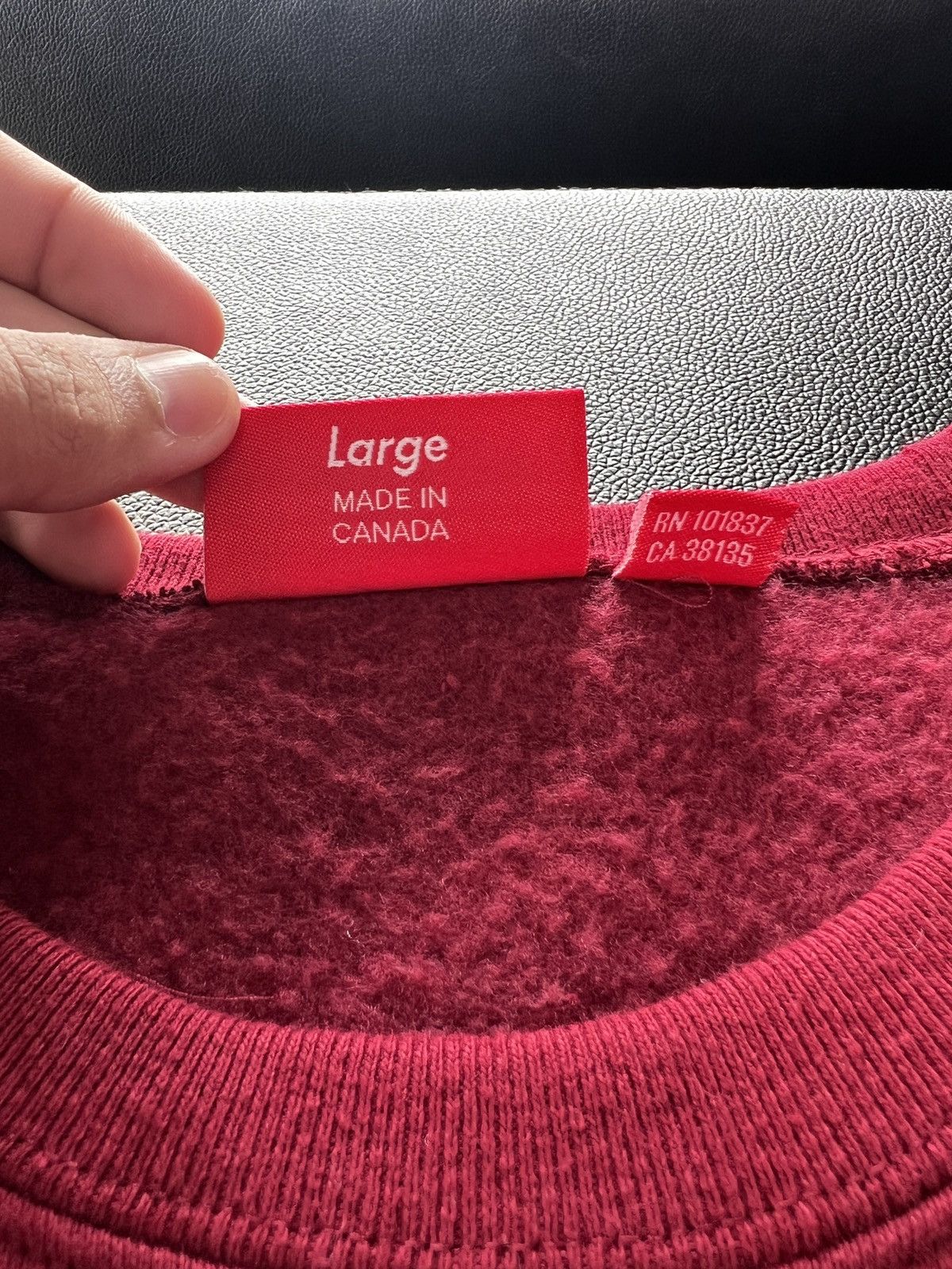 Supreme Supreme “Box Logo” Crewneck FW22 / Large / Cardinal Size US L / EU 52-54 / 3 - 4 Thumbnail