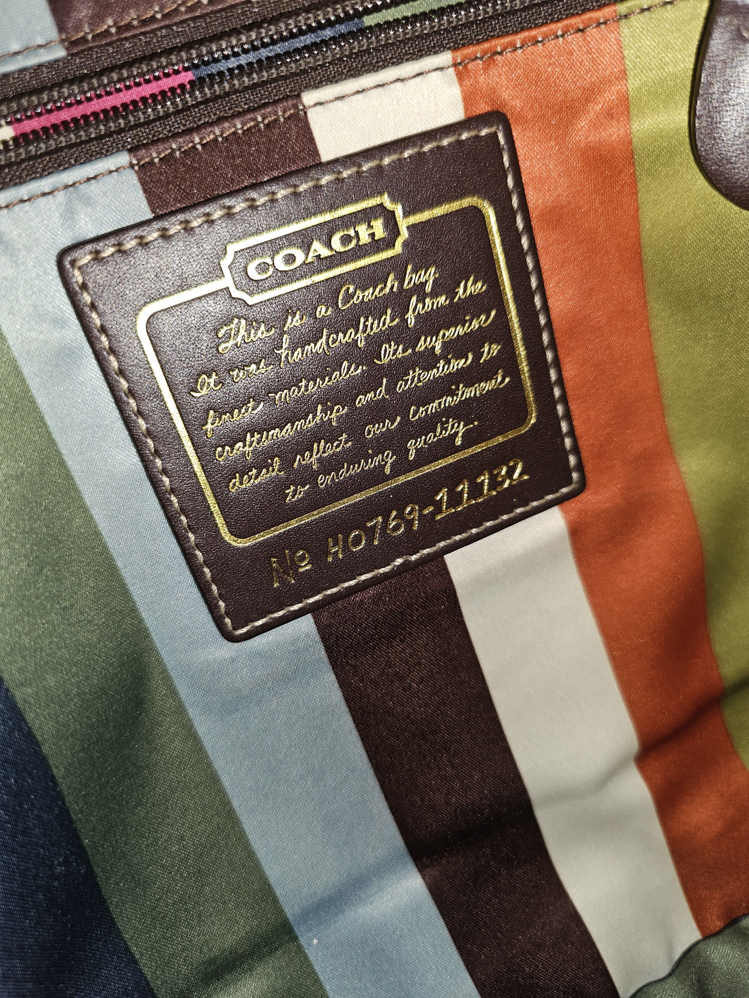 Coach RARE VINTAGE COACH LEGACY BROWN VACHETTA LEATHER HANDBAG Size ONE SIZE - 3 Thumbnail