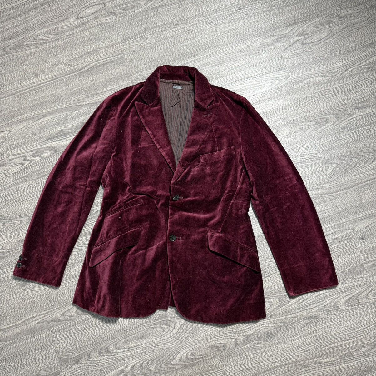 PPFM 💥 Vintage PPFM blazer Velvet Burgundy 💥 Size 38R - 1 Thumbnail