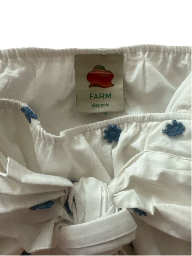 Farm Rio Farm Rio Bow Top w/ balloon sleeves Blouse Size XL 16.5inPTP Size XL / US 12-14 / IT 48-50 - 4 Thumbnail