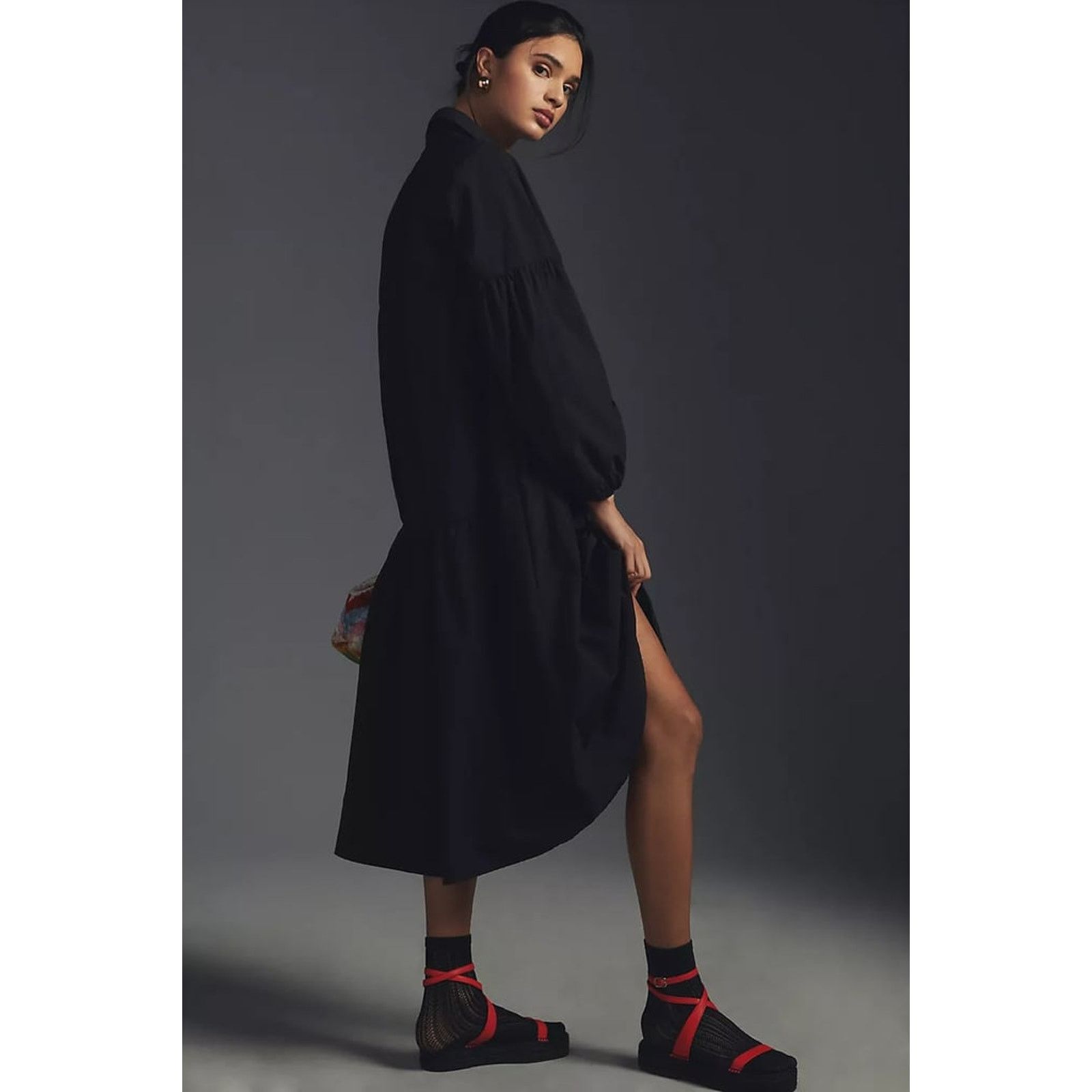 Anthropologie New Anthropologie MAEVE Button-Front Poplin Dress $160 XXS Size XXS / US 00 / IT 34 - 3 Thumbnail