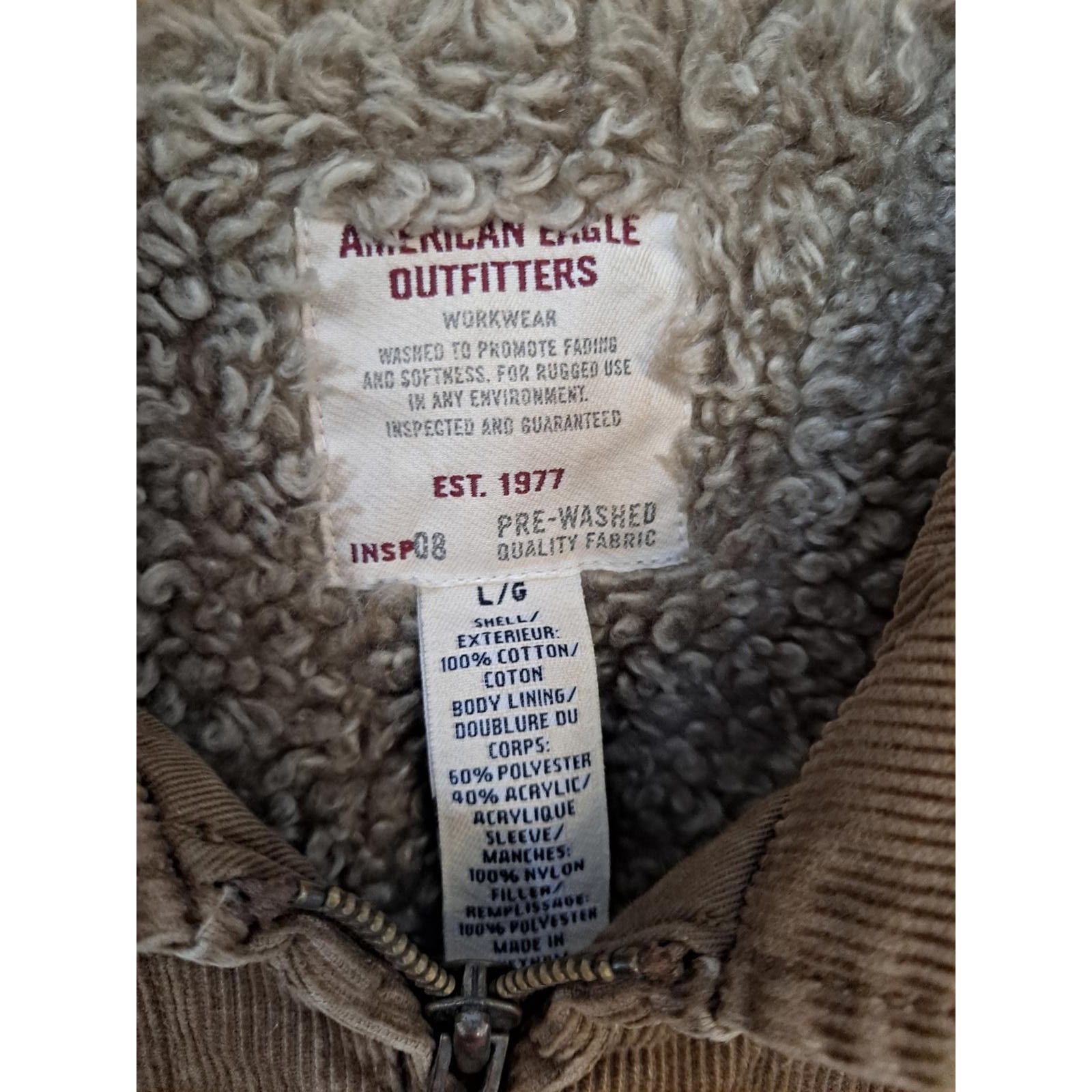 Other Vintage VTG American Eagle Outfitters Brown Corduroy Sherpa Size US L / EU 52-54 / 3 - 3 Thumbnail