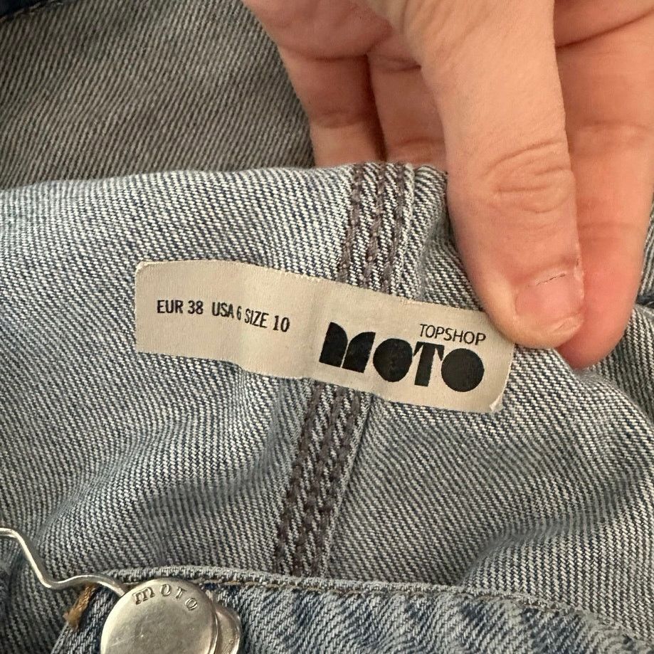 Other topshop moto overall blue jeans pants Size 32" / US 10 / IT 46 - 3 Thumbnail