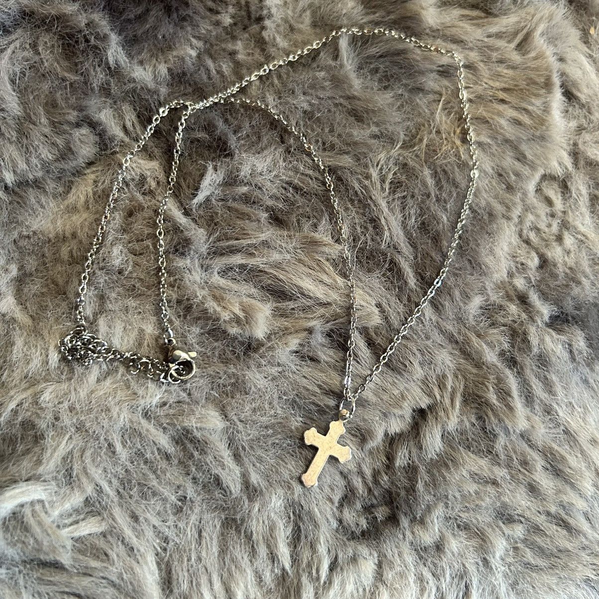 Handmade Handcrafted vintage delicate silver cross pendant necklace Size ONE SIZE - 7 Thumbnail