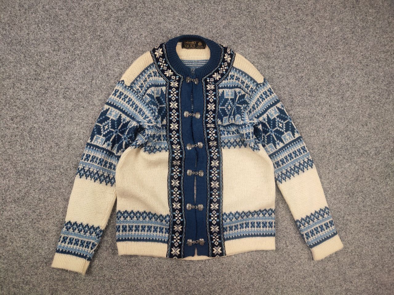 Dale Of Norway Vintage 80's Nordstrikk Knit Wool Sweater Cardigan Norway Size US M / EU 48-50 / 2 - 8 Thumbnail