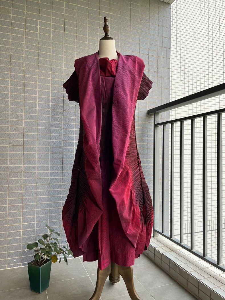 Issey Miyake Issey Miyake size:2 Red mainline dress Size M / US 6-8 / IT 42-44 - 6 Thumbnail