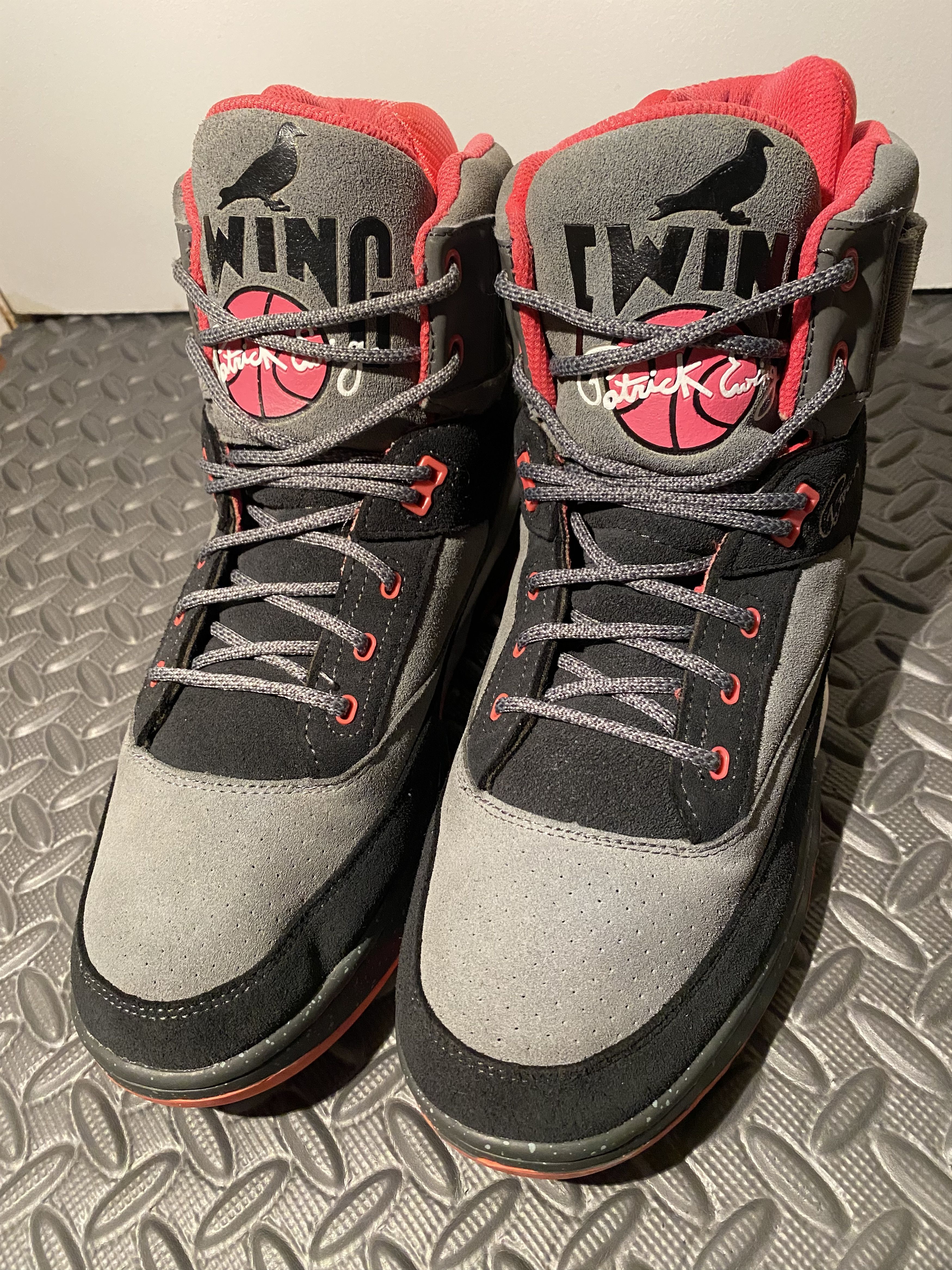 image of Ewing Athletics 33 Hi X Staple Nyc Grey Pink Suede 13 Shoes, Men's