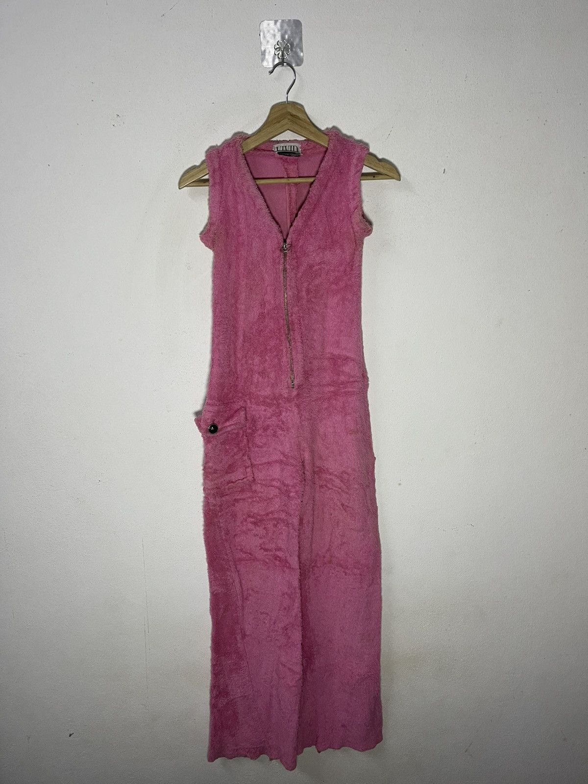 Hanae Mori Vintage VIVID HANAE MORI Terry Cloth Jumpsuit Size 33" - 2 Thumbnail