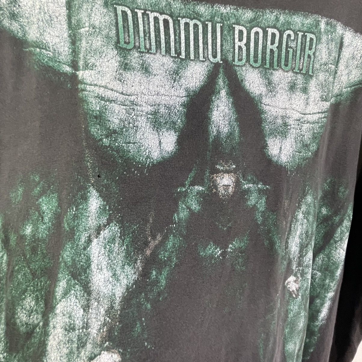 Band Tees × Vintage Vintage Dimmu Borgir Fades Distressed Paper Thin Tee Xlarge Size US XL / EU 56 / 4 - 12 Thumbnail