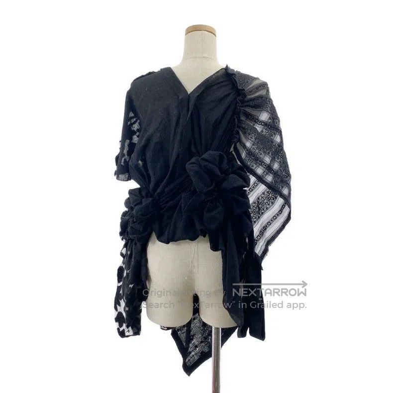 Comme des Garcons Comme Des Garcons Asymmetrical lace knitted top Size M / US 6-8 / IT 42-44 - 4 Thumbnail