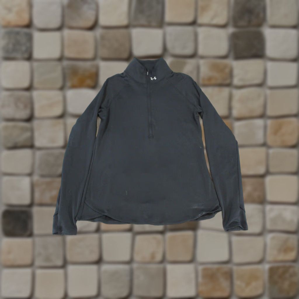 Under Armour Under Armour Jacket Track Jacket Womens Large Black Cold Gear Running Athletic Gym & Training 90s? Mens? No gender at end: Womens Size L / US 10 / IT 46 - 1 Thumbnail