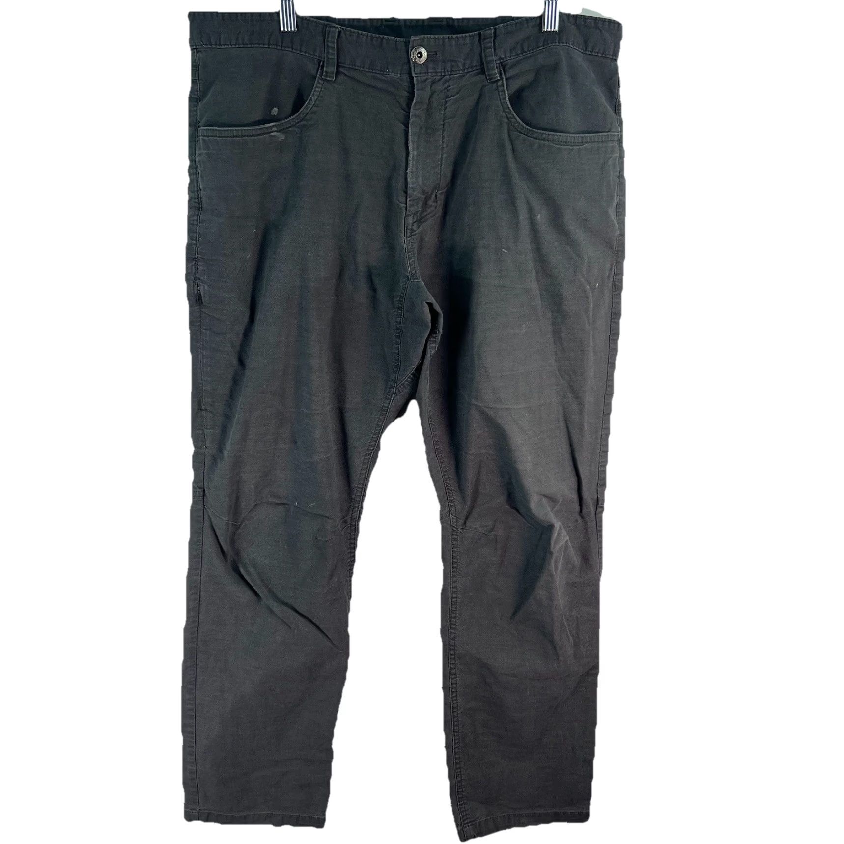 The North Face The North Face Pants Mens Gray The Narrows Relaxed Fit 38X31 Jeans 5-Pocket Straight Canvas Cotton Nylon Button Zip Casual College 80s Preppy Mens Size US 38 / EU 54 - 2 Thumbnail
