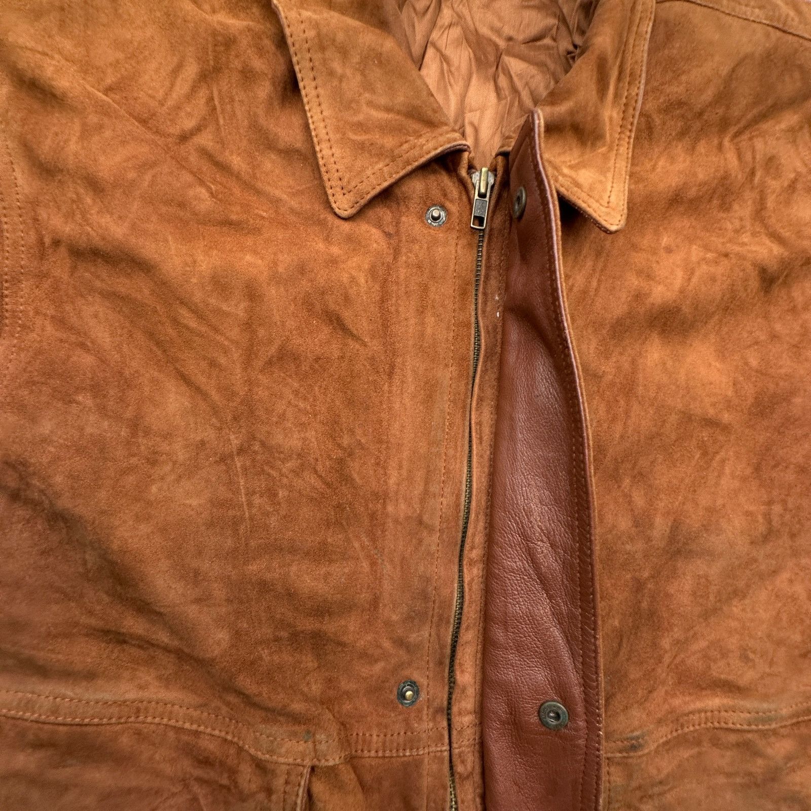 Bruno Magli Vintage Bruno Magli Bomber Suede Leather Jacket 38 Medium Size US M / EU 48-50 / 2 - 13 Thumbnail