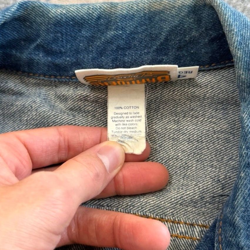 Dickies VINTAGE Dickies Denim Jacket Mens 42 Trucker Jeans Blue 80s 90s Workwear Casual Jacket Size US 42 / EU 58 - 4 Thumbnail
