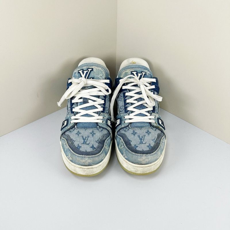 Louis Vuitton Louis Vuitton Stylish Blue Sneakers for Men - Size US 8.5 / EU 41-42 - 2 Thumbnail