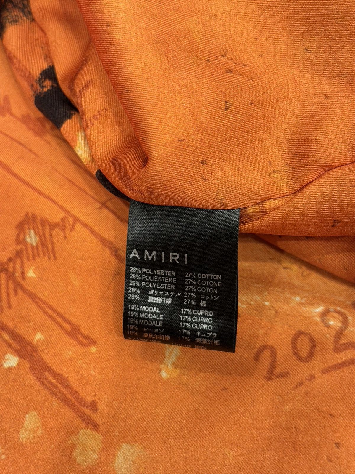 Amiri Amiri Jacket with Orange Print Size US S / EU 44-46 / 1 - 6 Thumbnail