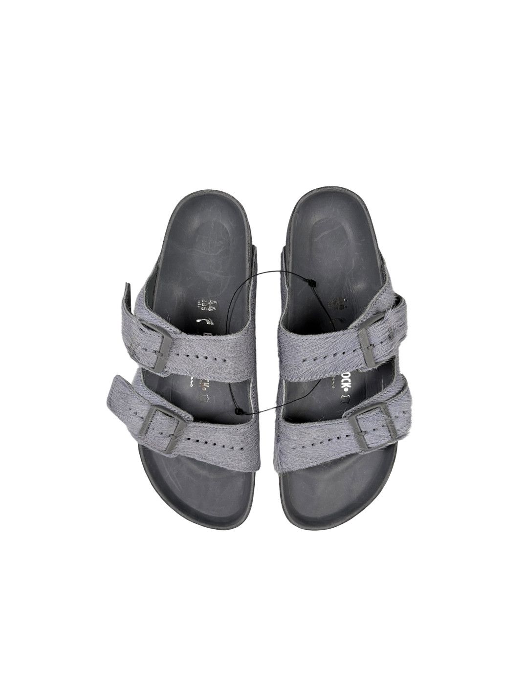 Birkenstock × Rick Owens Rick Owens X Birkenstock Fur Sandals Grey Size US 11 / EU 44 - 1 Thumbnail