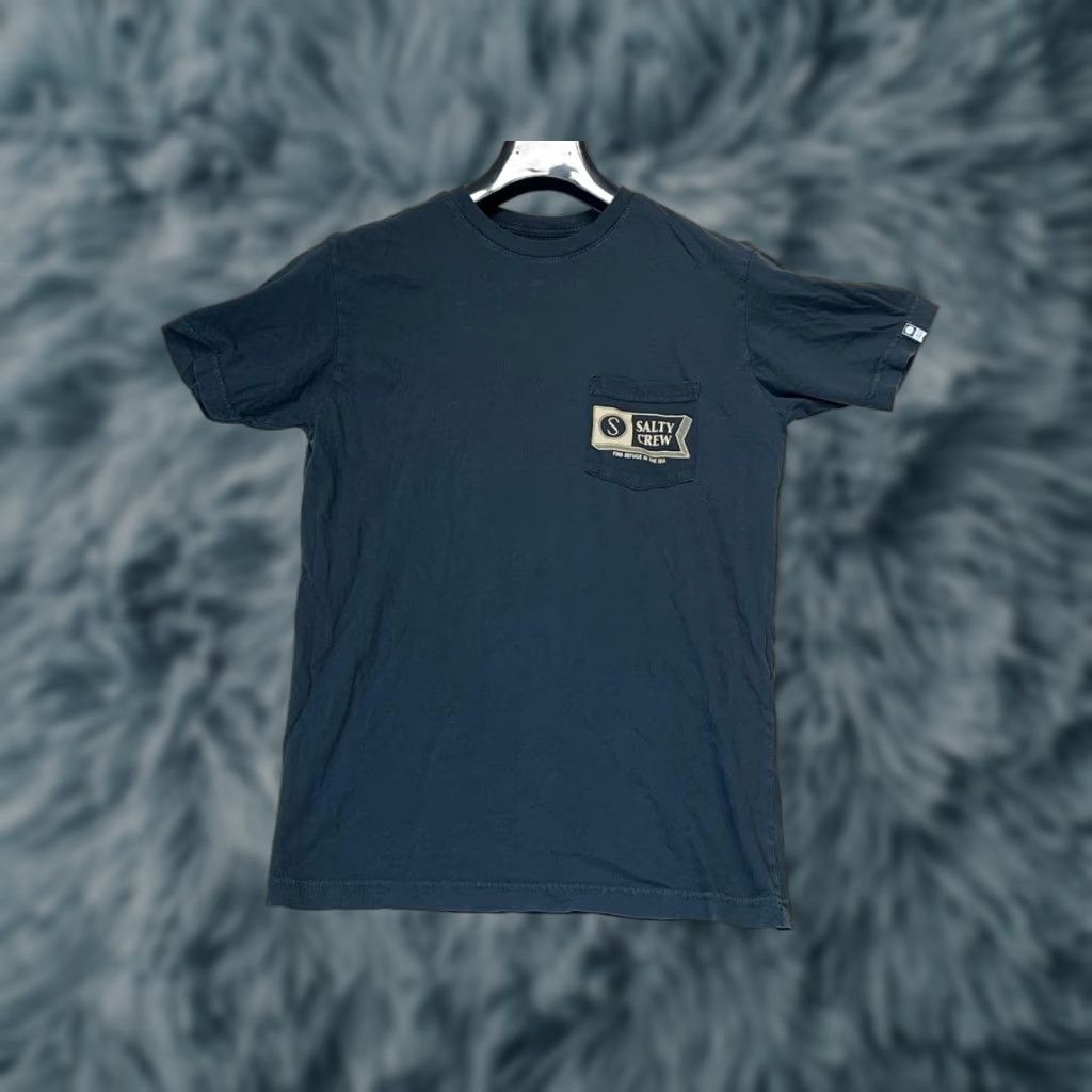 Vintage Salty Crew Shirt Short Sleeve Faded Black Mens Small Cotton Crew Neck Graphic Print Marine T-Shirt Mens Small Size US S / EU 44-46 / 1 - 1 Thumbnail