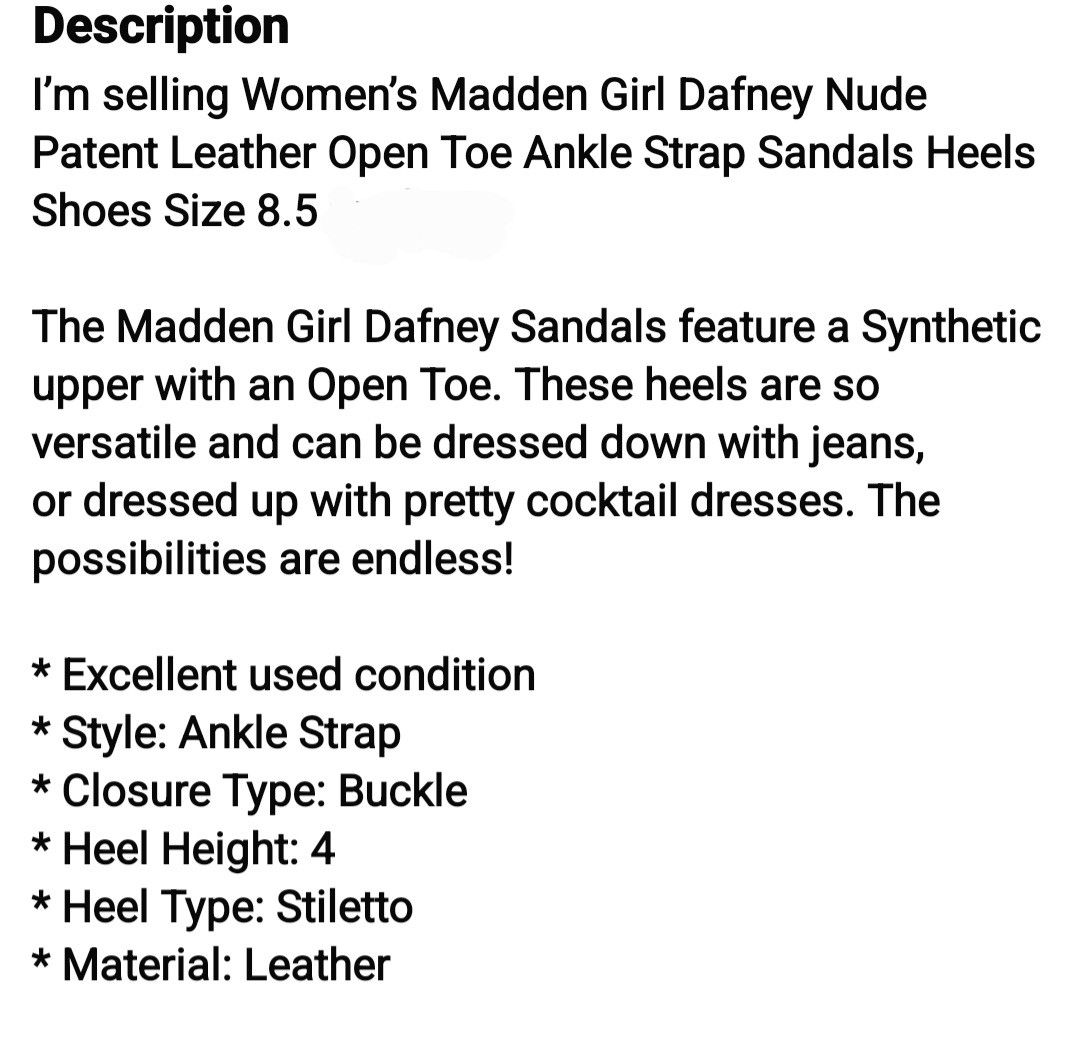 Steve Madden Madden Girl Dafney Patent Leather Nude Heels Size US 8.5 / IT 38.5 - 6 Thumbnail