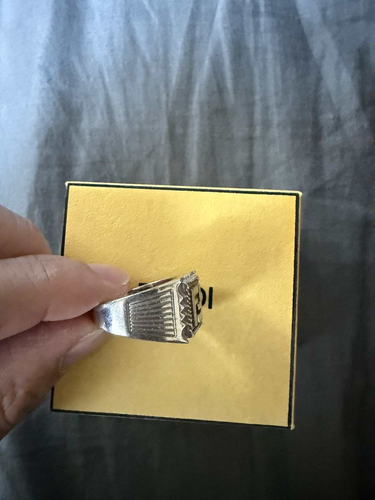 Fendi Fendi Medium Eye of the Tiger Ring Size ONE SIZE - 2 Thumbnail