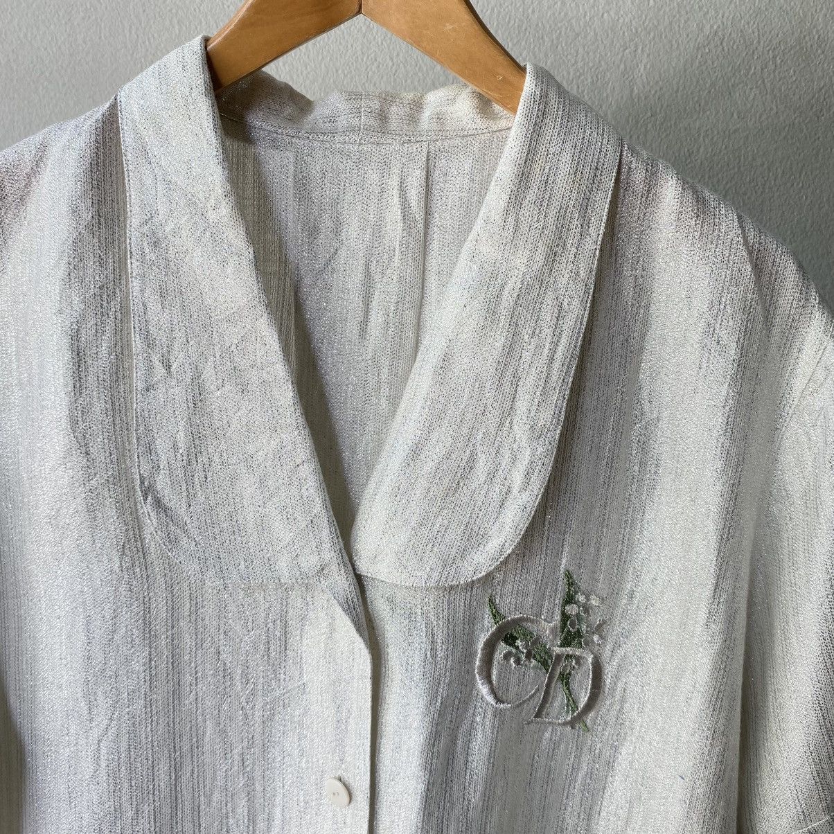 Dior Christian Dior Vintage Cherry Embroidered Blouse Size L / US 10 / IT 46 - 5 Thumbnail