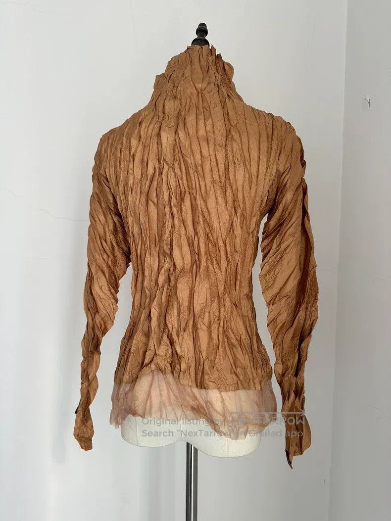 Issey Miyake Issey Miyake Yellow Long Sleeve Size L / US 10 / IT 46 - 3 Thumbnail