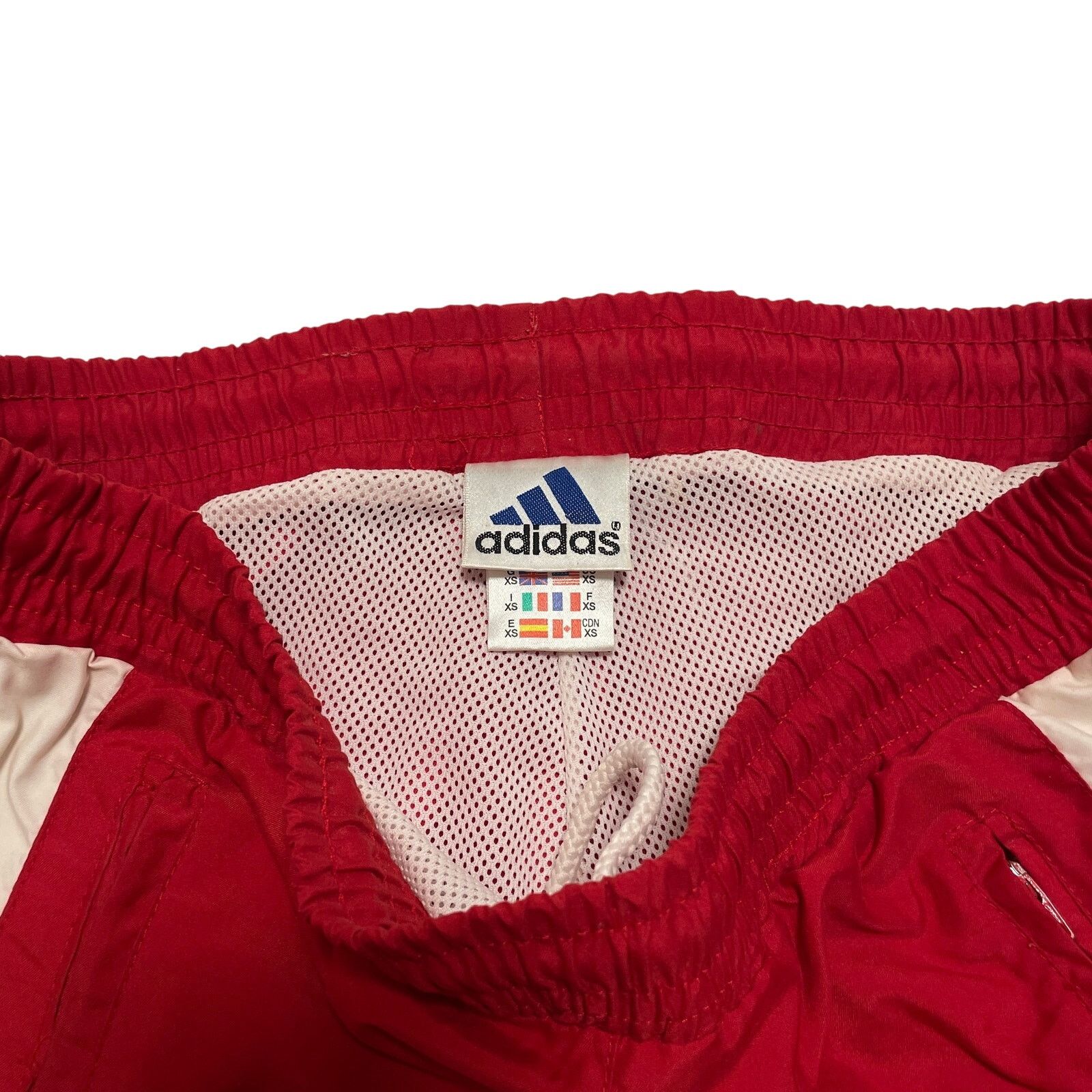 Adidas Vintage 90s Y2K Adidas Red Peru Olympics Ankle Zip Jogger XS Size US 31 - 4 Thumbnail
