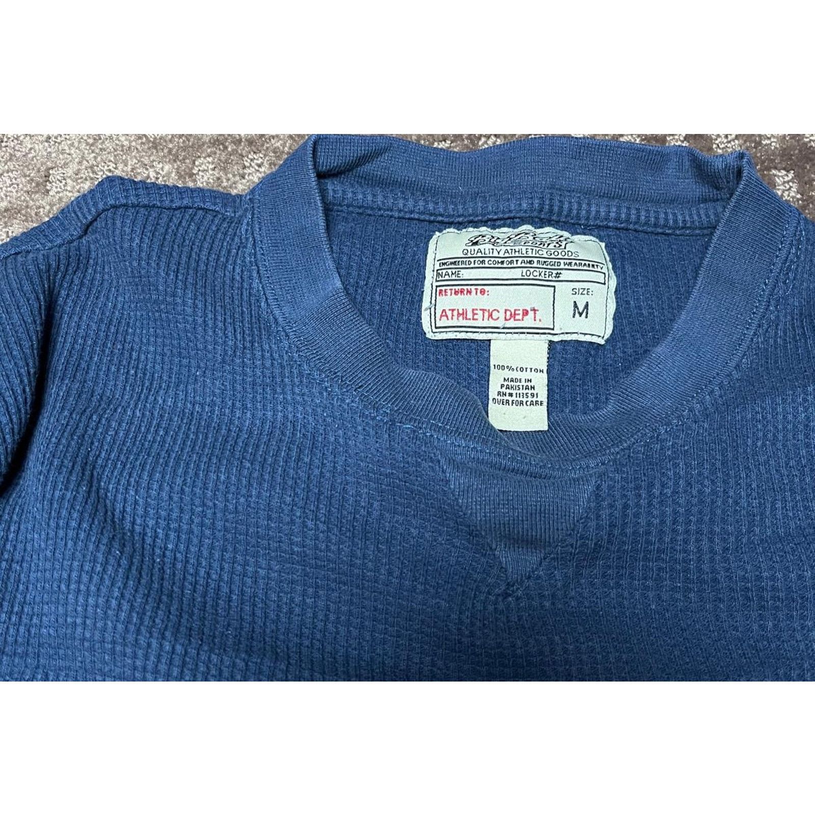 Other 🏈 Vintage “Athletic Dept.” Thermal Shirt – Blue Size M Size US M / EU 48-50 / 2 - 4 Thumbnail