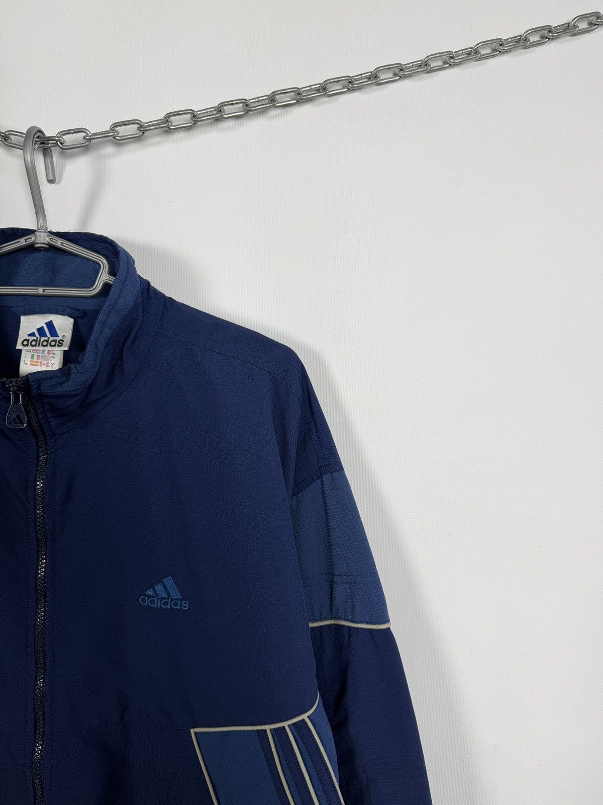 Adidas Adidas Vintage Full Zip Track Jacket 90s Retro Style Size L Size US L / EU 52-54 / 3 - 2 Thumbnail