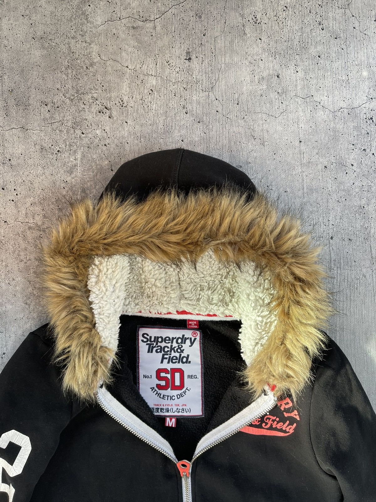 Superdry × Vintage Y2K Superdry FUR IfSixWasNine style Alaska Hoodie Size M / US 6-8 / IT 42-44 - 5 Thumbnail