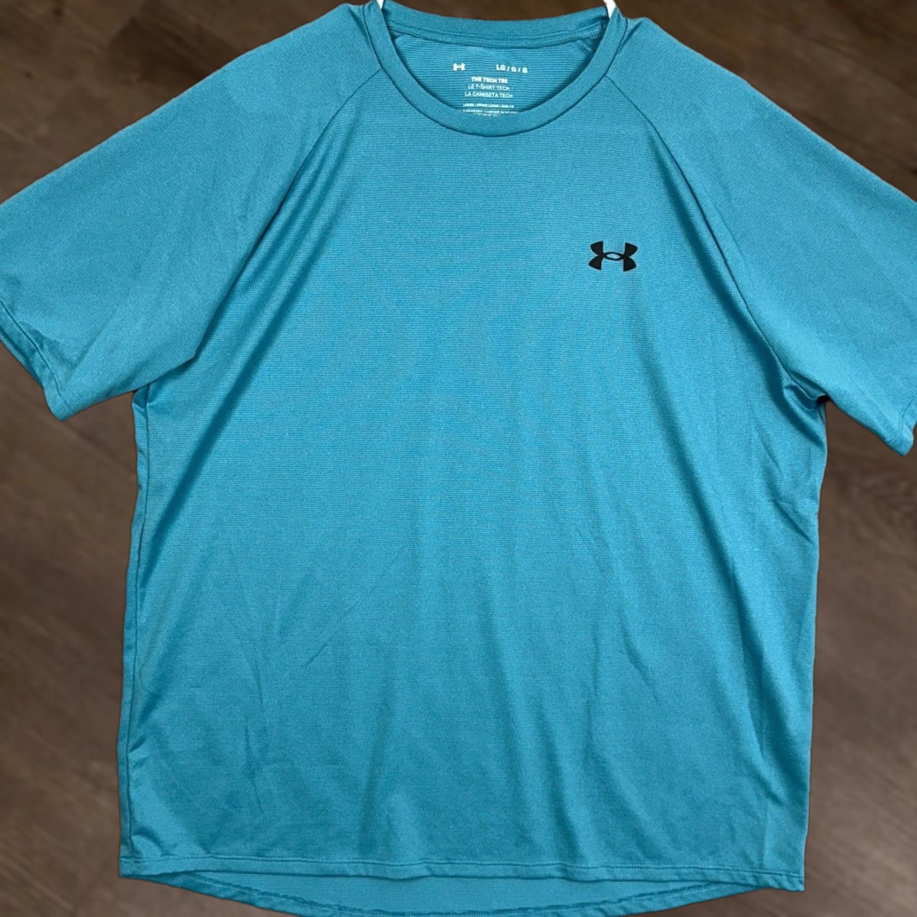 Under Armour Under Armour Tech Tee Mens Large Shirt Athletic Teal Performance Workout EUC Size US L / EU 52-54 / 3 - 1 Thumbnail