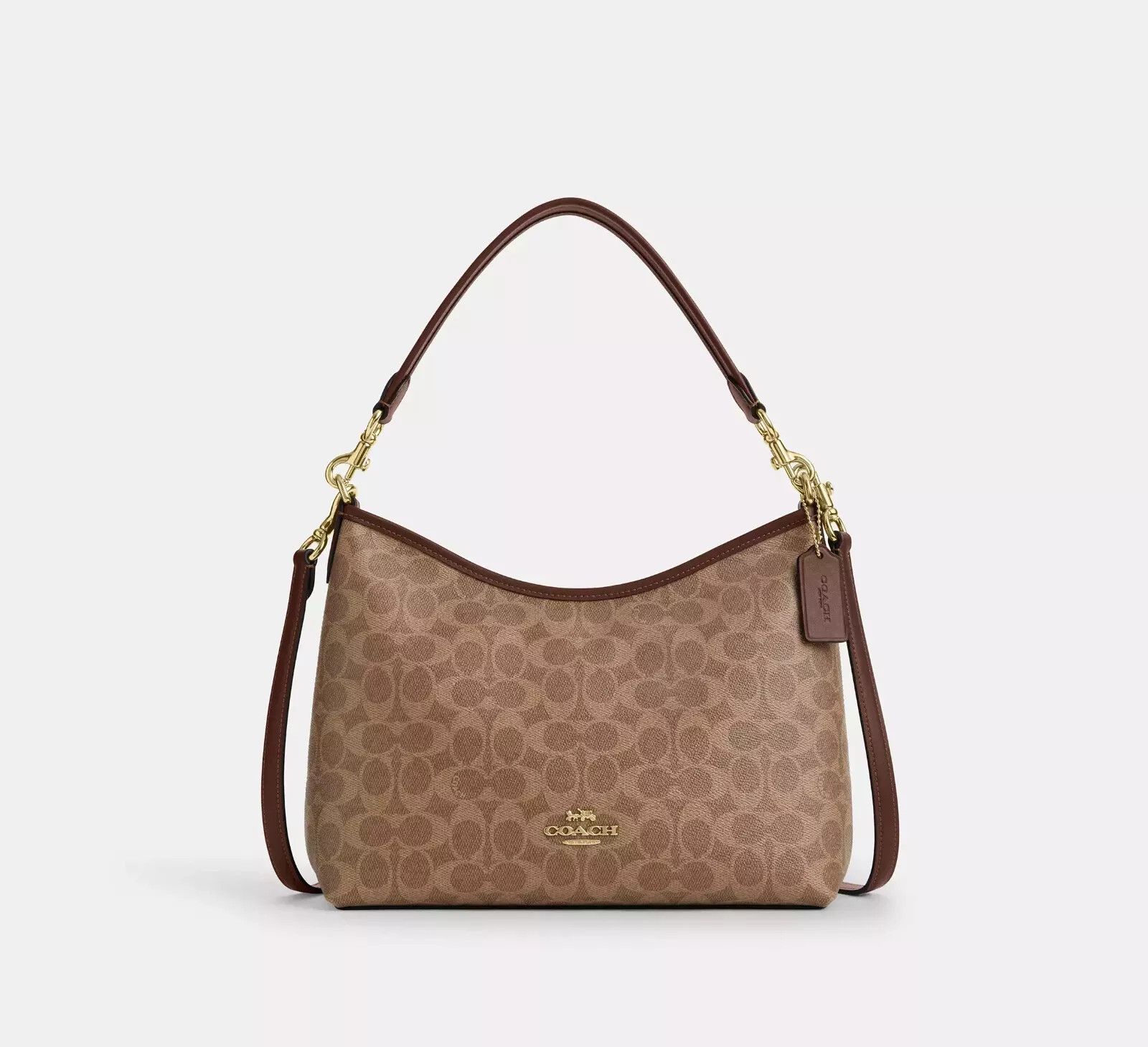 Coach Laurel Shoulder Bag In Signature Canvas CV975 Size ONE SIZE - 8 Thumbnail