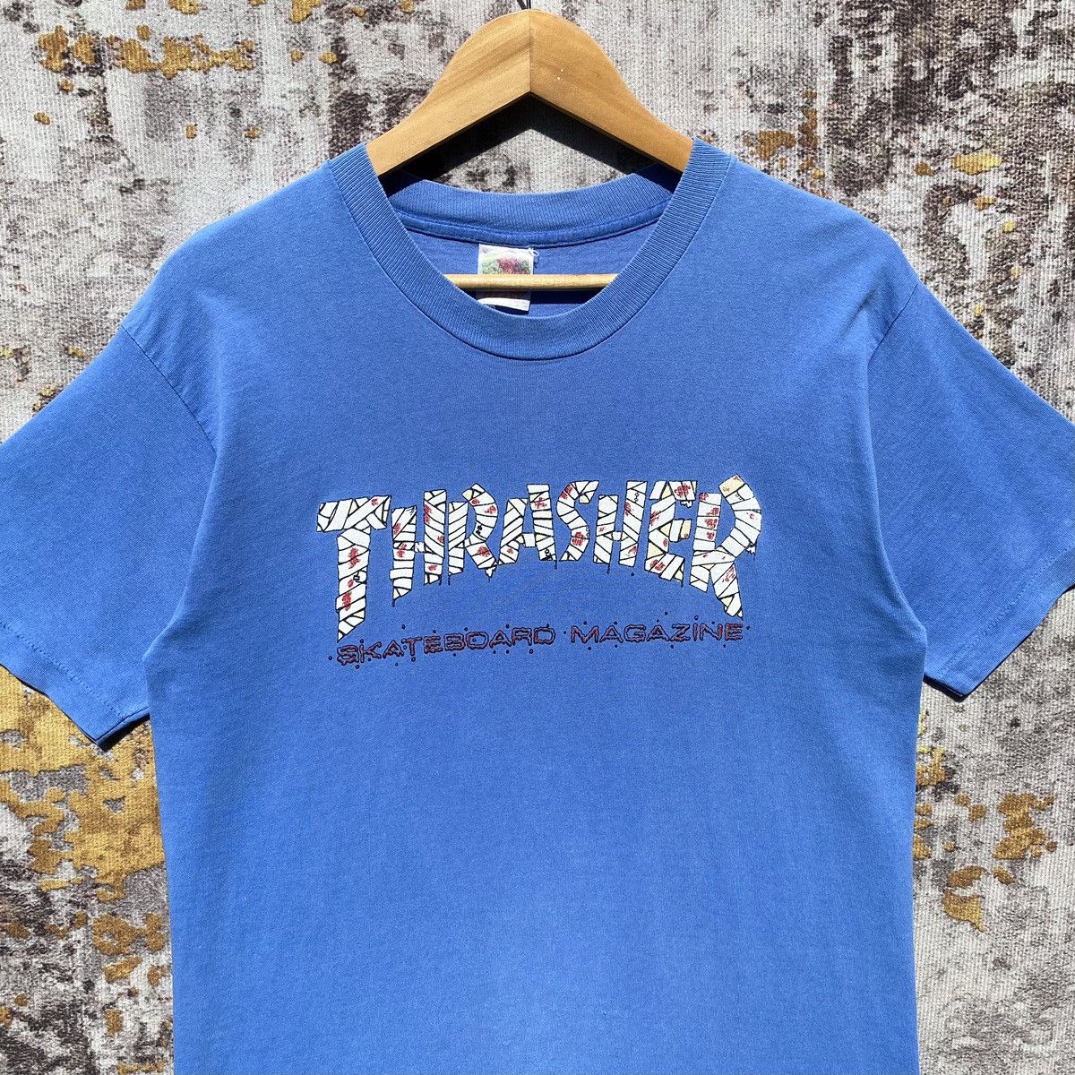 Thrasher Vintage 90s Thrasher Skateboard Magazine Shirt SunFaded Size US S / EU 44-46 / 1 - 6 Thumbnail