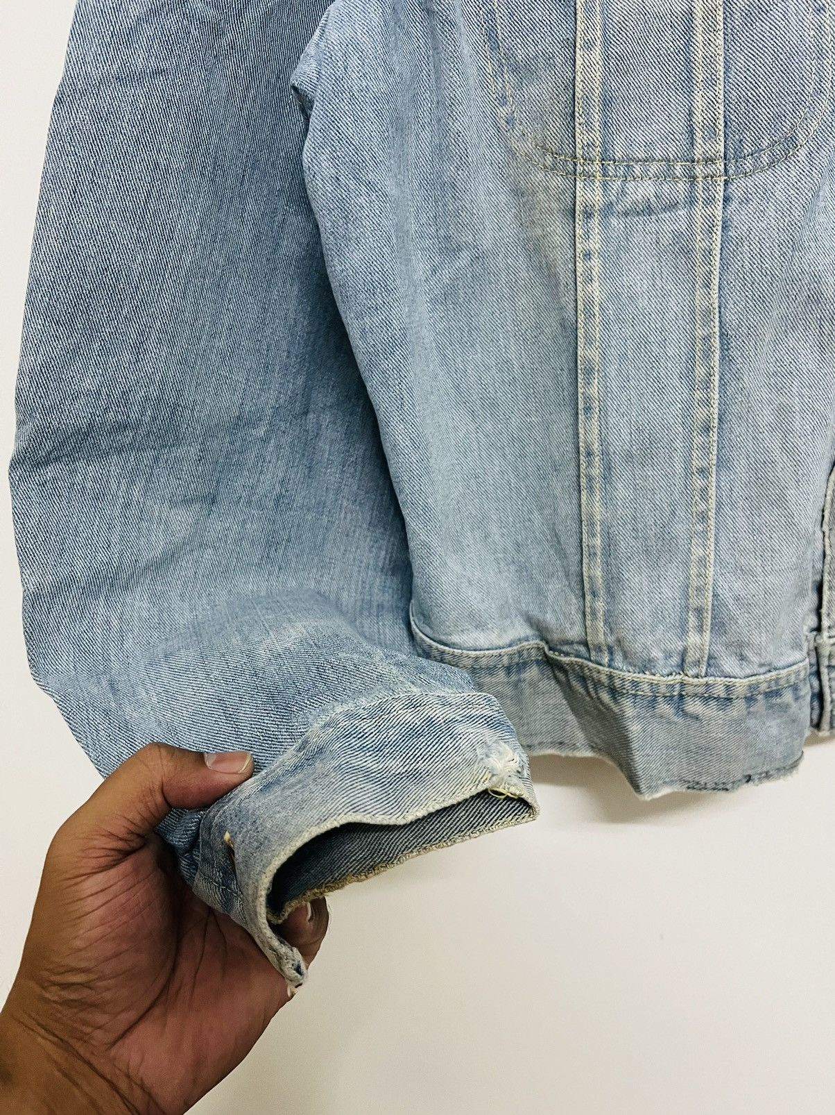 Lee × Vintage VINTAGE THRASHED LEE RIDER SANFORIZED UNION MADE JACKET Size US L / EU 52-54 / 3 - 9 Thumbnail