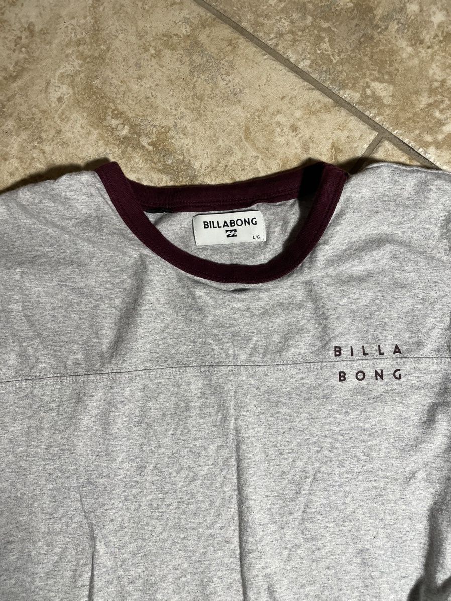 Billabong Gray billabong shirts with maroon stripes Size US L / EU 52-54 / 3 - 3 Thumbnail