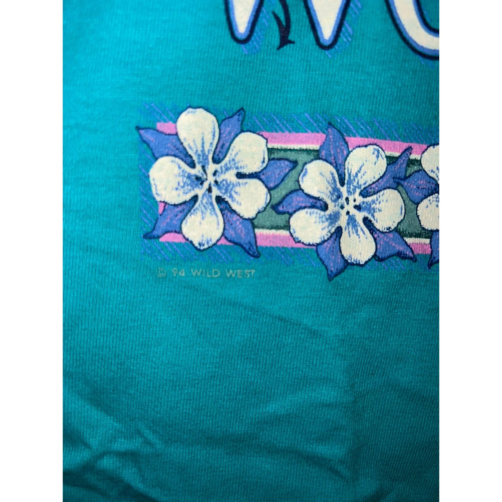 Jerzees Vintage West Virginia Shirt Nature Teal Tee VTG 90s L Size US L / EU 52-54 / 3 - 6 Thumbnail