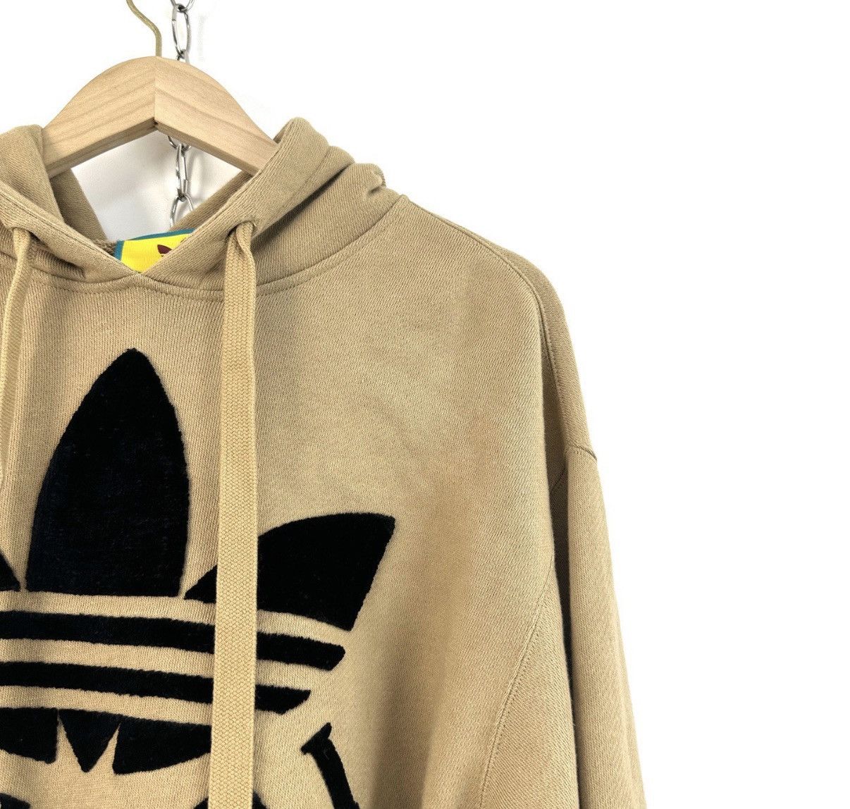 Gucci GUCCI x Adidas Women's Khaki Cropped Hoodie K12 Size XS / US 0-2 / IT 36-38 - 5 Thumbnail
