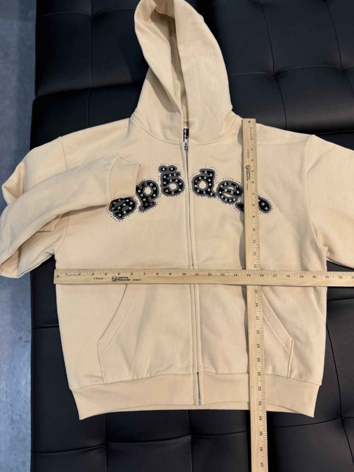 Sp5der Sp5der Cream Stone Zip Up Hoodie Size (Small) 2026 Size US S / EU 44-46 / 1 - 5 Thumbnail