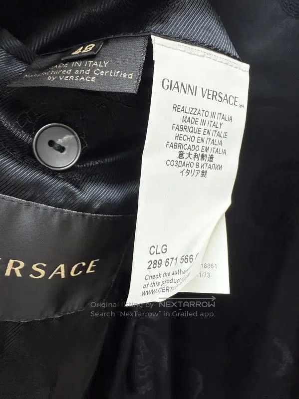 Versace Versace Gray Wool Men's Long Sleeve Jacket . Size US L / EU 52-54 / 3 - 7 Thumbnail